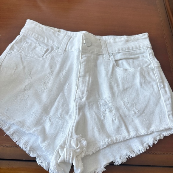 Pants - White Jean Shorts Delaostia DNM